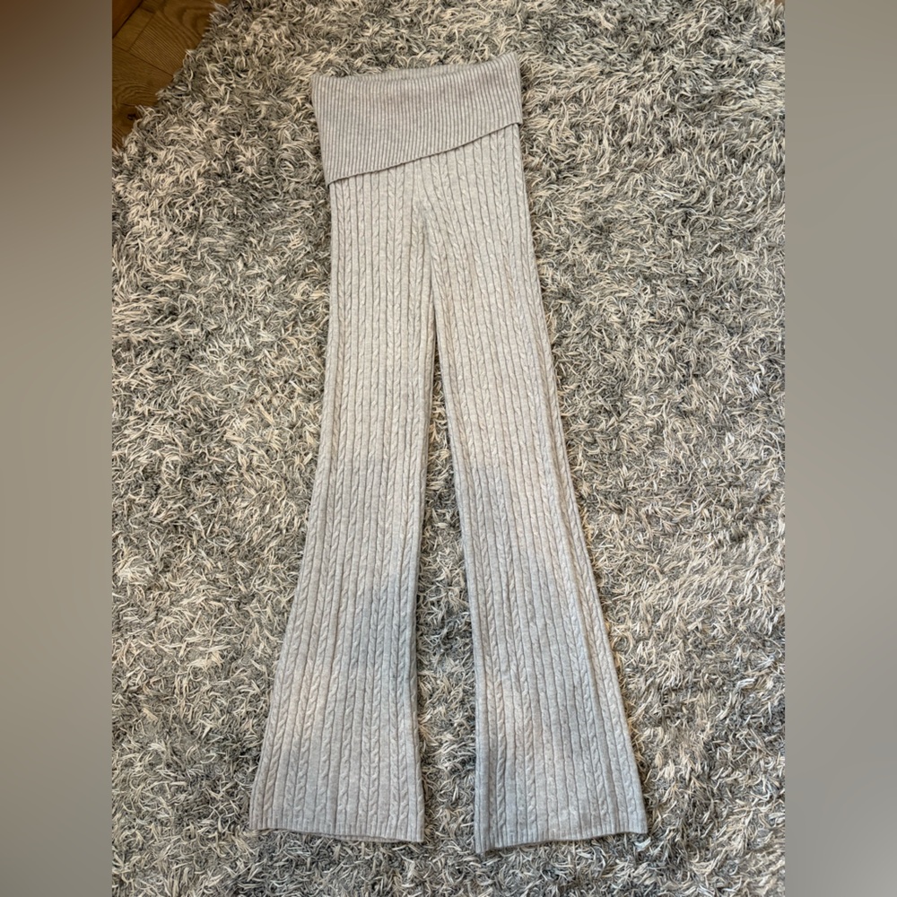 Blanc Clothing Knit Flare Legging - Heather Grey - Medium